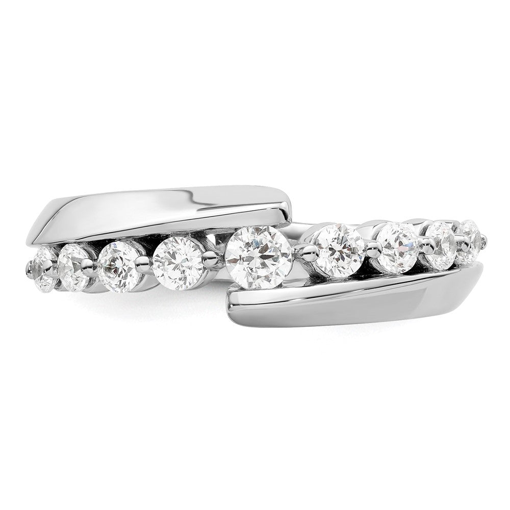 14k White Gold 1/2 carat Lab Grown Diamond VS/SI+ G+ Complete Band