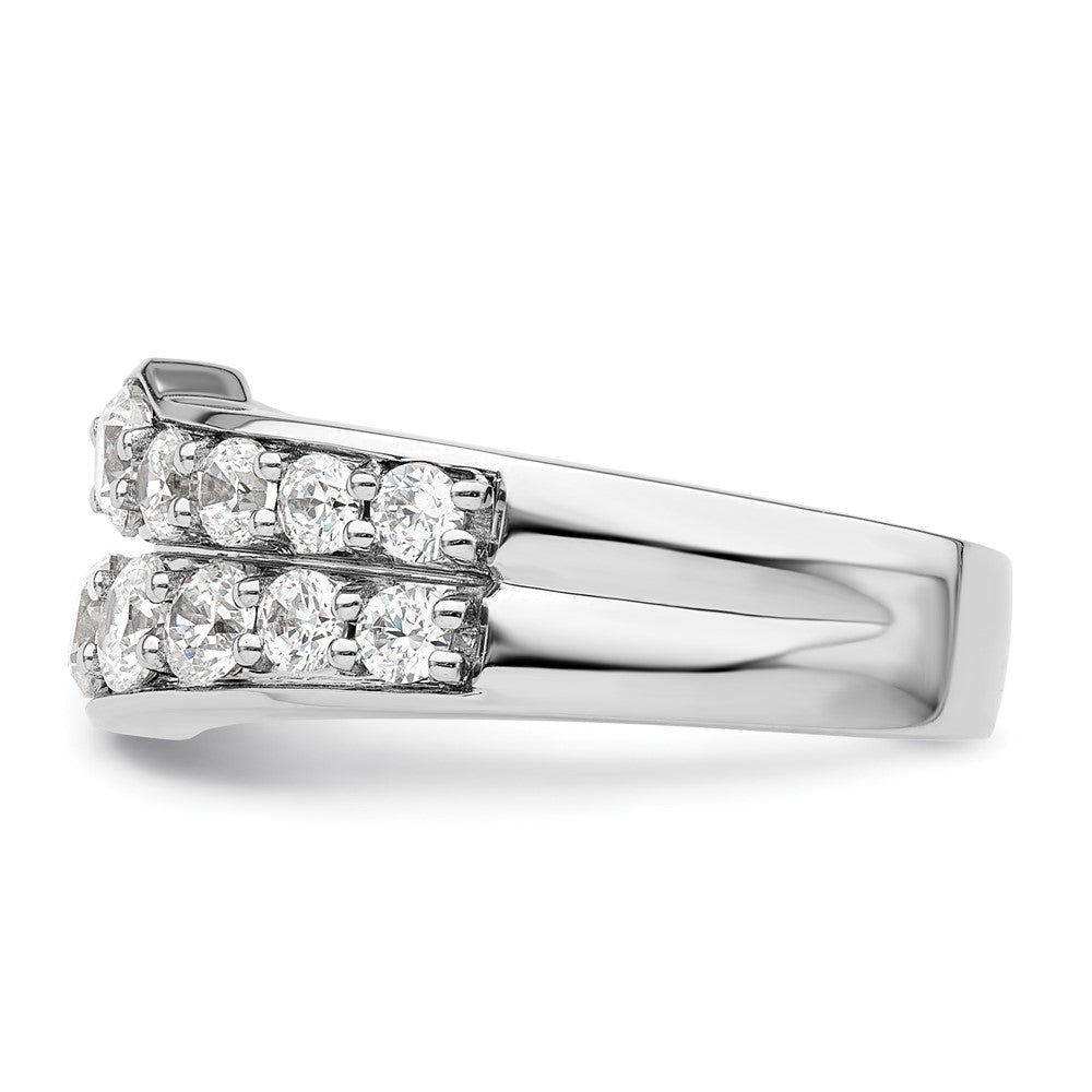 14K White Gold Lab Grown Diamond VS/SI+ G+ Band