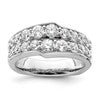 14K White Gold Lab Grown Diamond VS/SI+ G+ Band