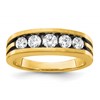IBGoodman 14k with Black Rhodium 1 carat Lab Grown Diamond VS/SI+ G+ Complete Men's Ring