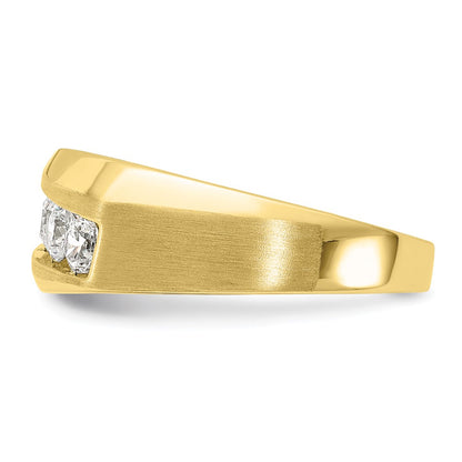 IBGoodman 10k 1 carat Lab Grown Diamond VS/SI+ G+ Five Stone Complete Men's Ring