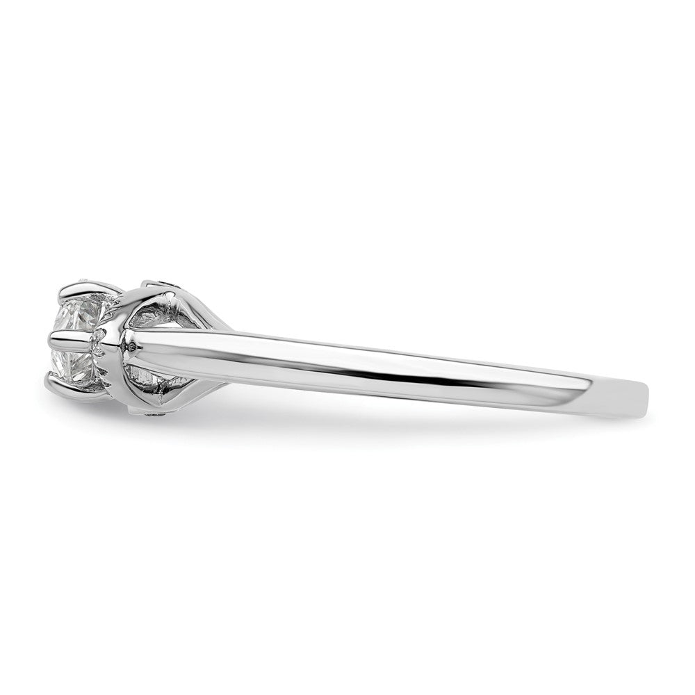 14k White Gold 1/20 carat Lab Grown Diamond VS/SI+ G+ 1 carat Center East-West Marquise Semi Mount Engagement Ring