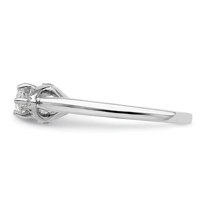 14k White Gold 1/20 carat Lab Grown Diamond VS/SI+ G+ 1 carat Center East-West Marquise Semi Mount Engagement Ring