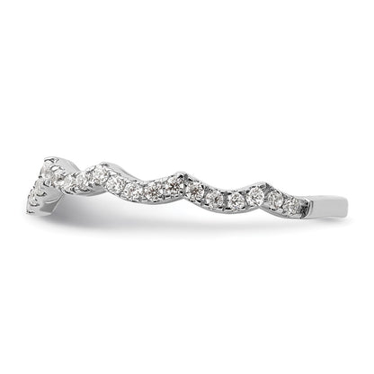 14k White Gold 1/3 carat Lab Grown Diamond VS/SI+ G+ Complete Wedding Band