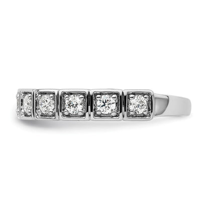 14k White Gold 1/2 carat Lab Grown Diamond VS/SI+ G+ Complete Fashion Band