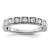 14k White Gold 1/2 carat Lab Grown Diamond VS/SI+ G+ Complete Fashion Band