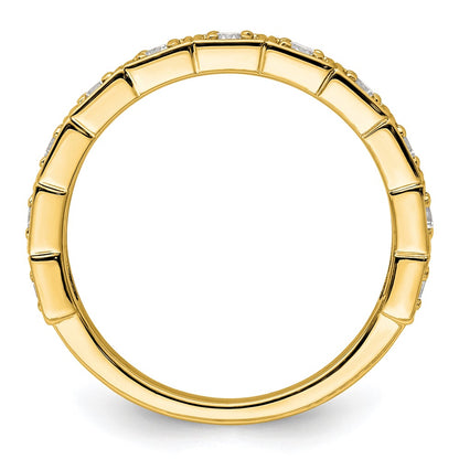 14k 1/2 carat Lab Grown Diamond VS/SI+ G+ Complete Fashion Band