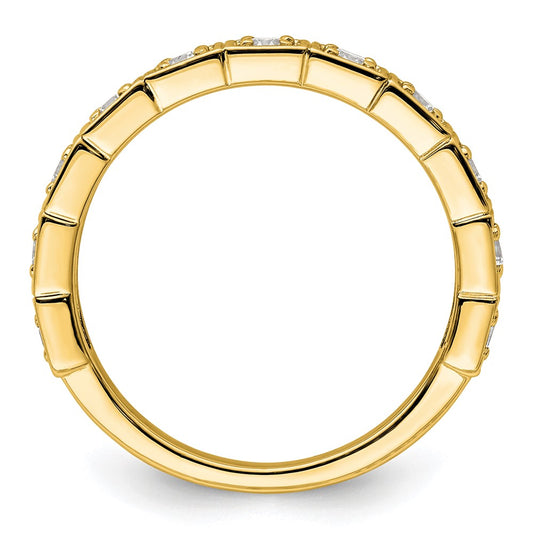 14k 1/2 carat Lab Grown Diamond VS/SI+ G+ Complete Fashion Band