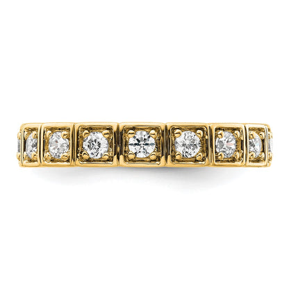 14k 1/2 carat Lab Grown Diamond VS/SI+ G+ Complete Fashion Band