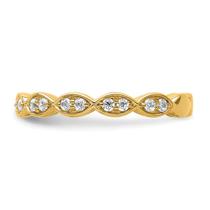 14k 1/4 carat Lab Grown Diamond VS/SI+ G+ Complete Fashion Band