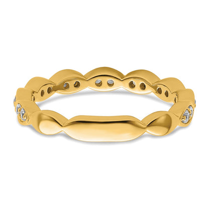 14k 1/4 carat Lab Grown Diamond VS/SI+ G+ Complete Fashion Band