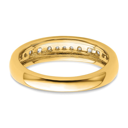 14k 3/8 carat Lab Grown Diamond VS/SI+ G+ Complete Fashion Band