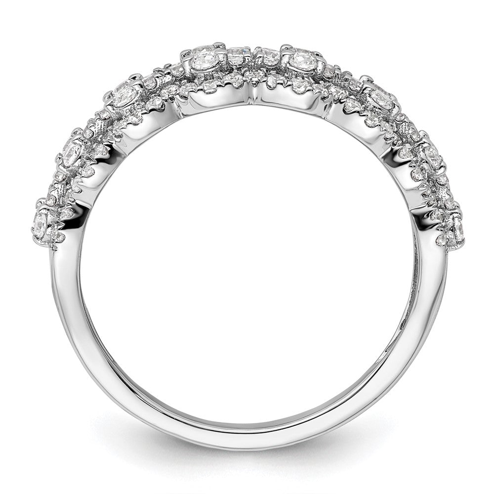 14K White Gold Lab Grown Diamond VS/SI+ G+ Band