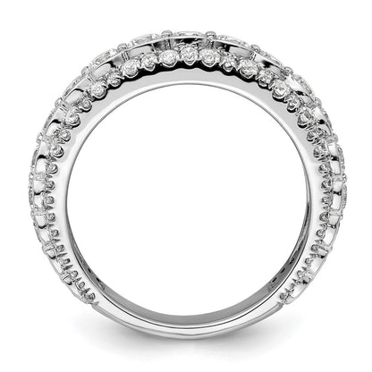 14k White Gold 2 carat Lab Grown Diamond VS/SI+ G+ Complete Fashion Ring