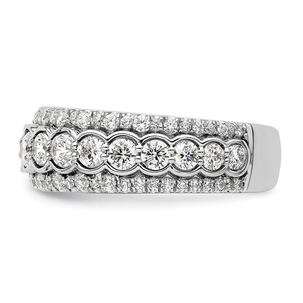 14k White Gold 2 carat Lab Grown Diamond VS/SI+ G+ Complete Fashion Ring
