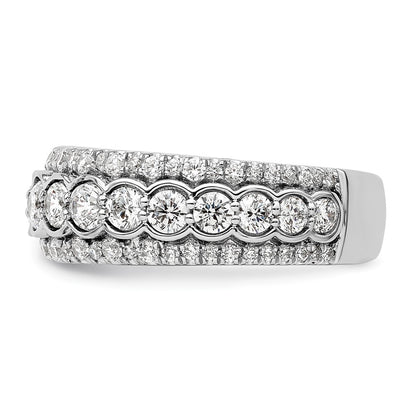 14k White Gold 2 carat Lab Grown Diamond VS/SI+ G+ Complete Fashion Ring