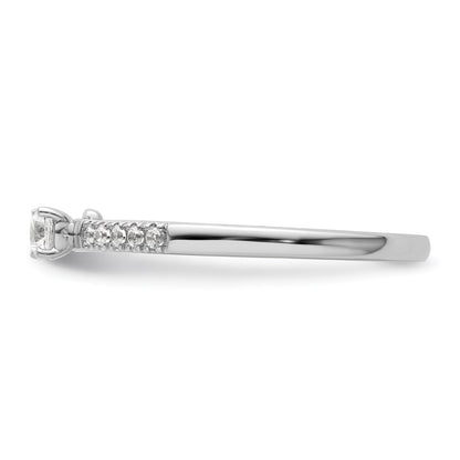 Two Promises 14k White Gold 1/4 carat Lab Grown Diamond VS/SI+ G+ Complete Promise Band