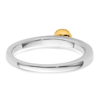 Two Promises 14k Two-tone 1/15 carat Lab Grown Diamond VS/SI+ G+ Complete Promise Band