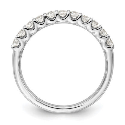 14k White Gold 1/2 carat Lab Grown Diamond VS/SI+ G+ Complete Wedding Band