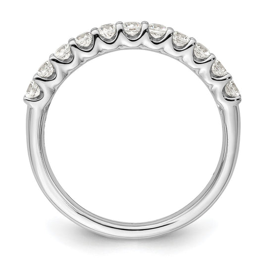14k White Gold 1/2 carat Lab Grown Diamond VS/SI+ G+ Complete Wedding Band