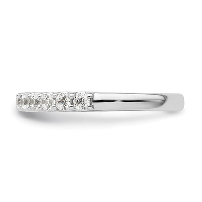 14k White Gold 1/2 carat Lab Grown Diamond VS/SI+ G+ Complete Wedding Band