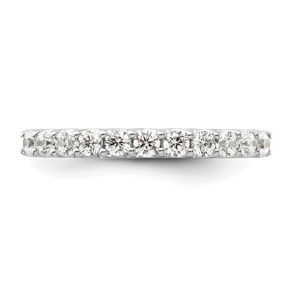 14k White Gold 1/2 carat Lab Grown Diamond VS/SI+ G+ Complete Wedding Band