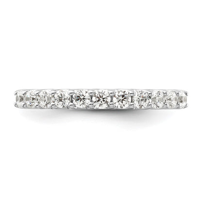 14k White Gold 1/2 carat Lab Grown Diamond VS/SI+ G+ Complete Wedding Band