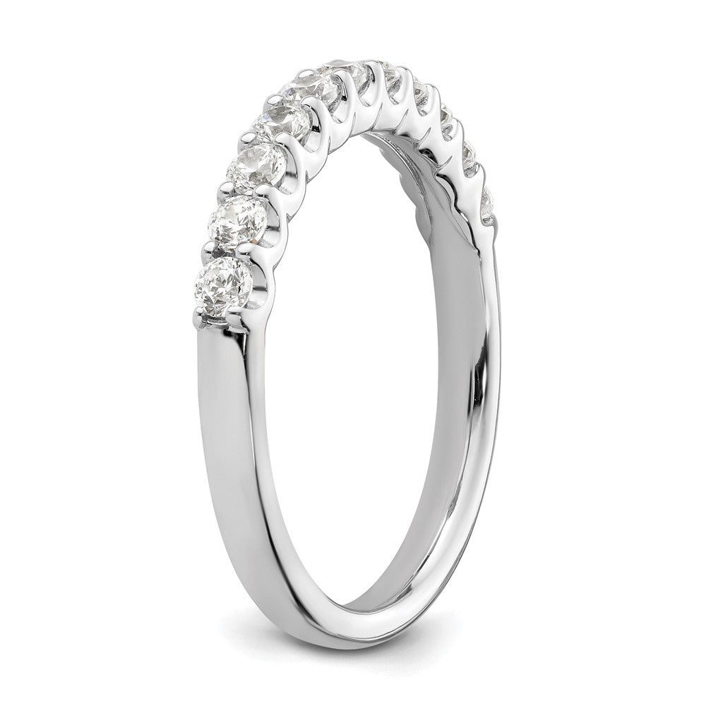 14k White Gold 1/2 carat Lab Grown Diamond VS/SI+ G+ Complete Wedding Band