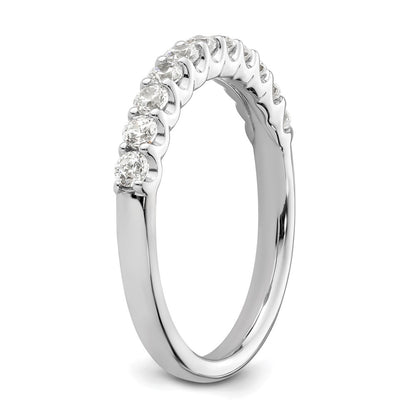 14k White Gold 1/2 carat Lab Grown Diamond VS/SI+ G+ Complete Wedding Band