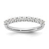14k White Gold 1/2 carat Lab Grown Diamond VS/SI+ G+ Complete Wedding Band