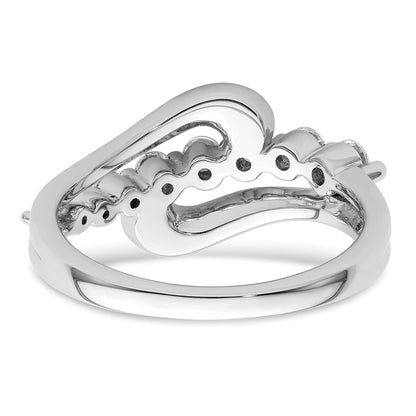 14k White Gold 1/2 carat Lab Grown Diamond VS/SI+ G+ Complete Fashion Ring