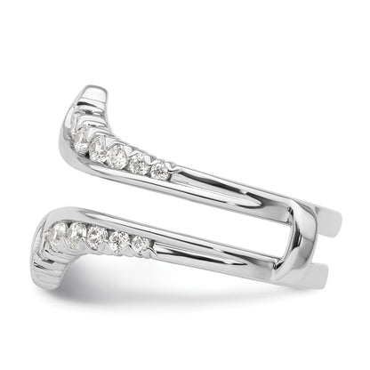 14k White Gold 3/4 carat Lab Grown Diamond VS/SI+ G+ Complete Ring Guard