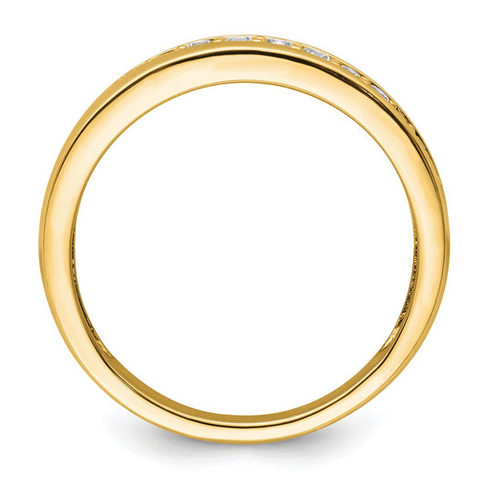 True Origin 14K Yellow Gold Men's 3/8 carat Lab Grown Diamond VS+ F+ Complete Band