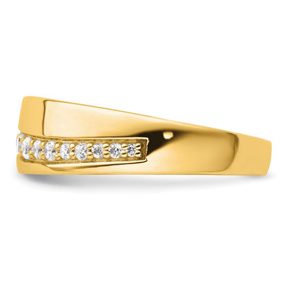 True Origin 14K Yellow Gold Men's 3/8 carat Lab Grown Diamond VS+ F+ Complete Band
