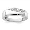 True Origin 14K White Gold Men's 1/4 carat Lab Grown Diamond VS+ F+ Complete Band