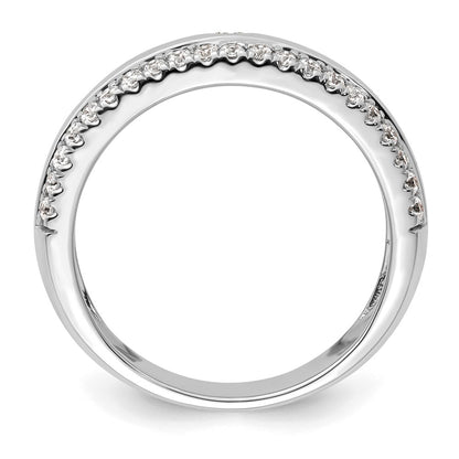 True Origin 14K White Gold Men's 1/2 carat Lab Grown Diamond VS+ F+ Complete Band