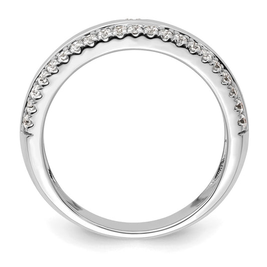 True Origin 14K White Gold Men's 1/2 carat Lab Grown Diamond VS+ F+ Complete Band
