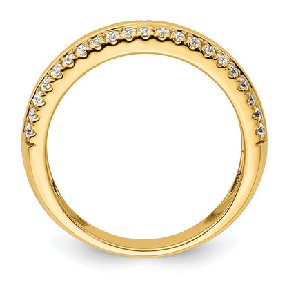 True Origin 14K Yellow Gold Men's 1/2 carat Lab Grown Diamond VS+ F+ Complete Band