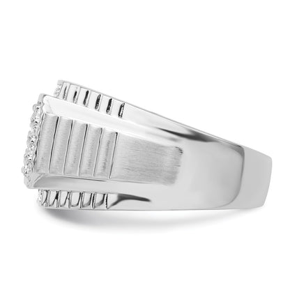 IBGoodman 14k White Gold 7/8 carat Lab Grown Diamond VS/SI+ G+ Men's Ring