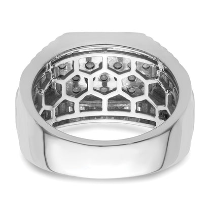 IBGoodman 14k White Gold 7/8 carat Lab Grown Diamond VS/SI+ G+ Men's Ring