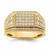 IBGoodman 14k 1 3/8 carat Lab Grown Diamond VS/SI+ G+ Men's Ring