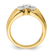 IBGoodman 14k Two-Tone 1 carat Lab Grown Diamond VS/SI+ G+ Complete Men's Ring