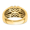 IBGoodman 14k Two-Tone 1 carat Lab Grown Diamond VS/SI+ G+ Complete Men's Ring