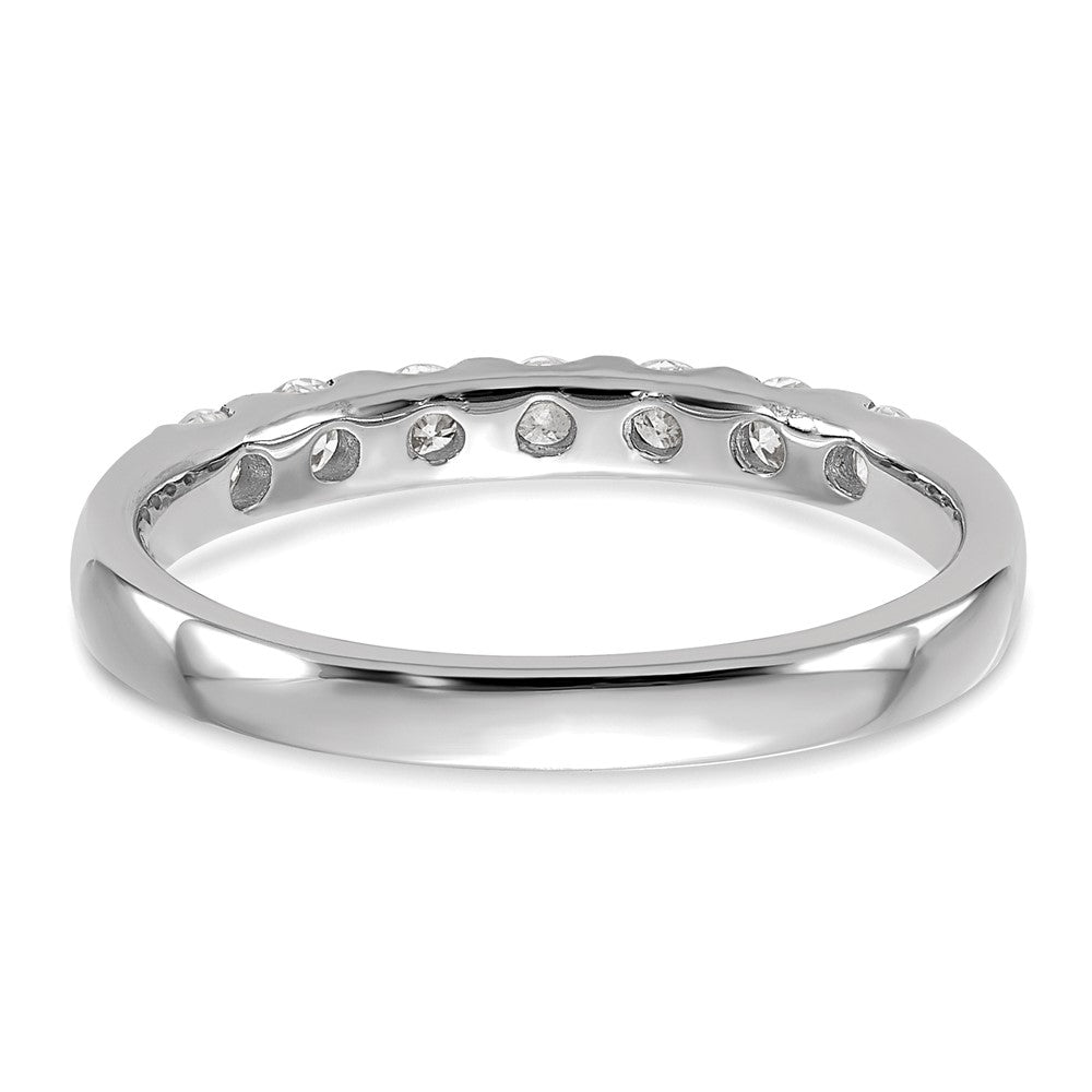 14k White Gold 1/2 carat Lab Grown Diamond VS/SI+ G+ Seven Stone Complete Band