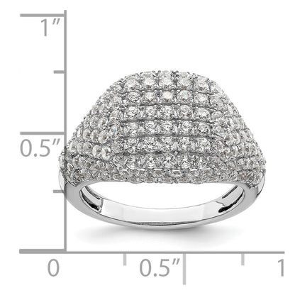 14k White Gold 2 1/4 carat Lab Grown Diamond VS/SI+ G+ Complete Cluster Fashion Ring