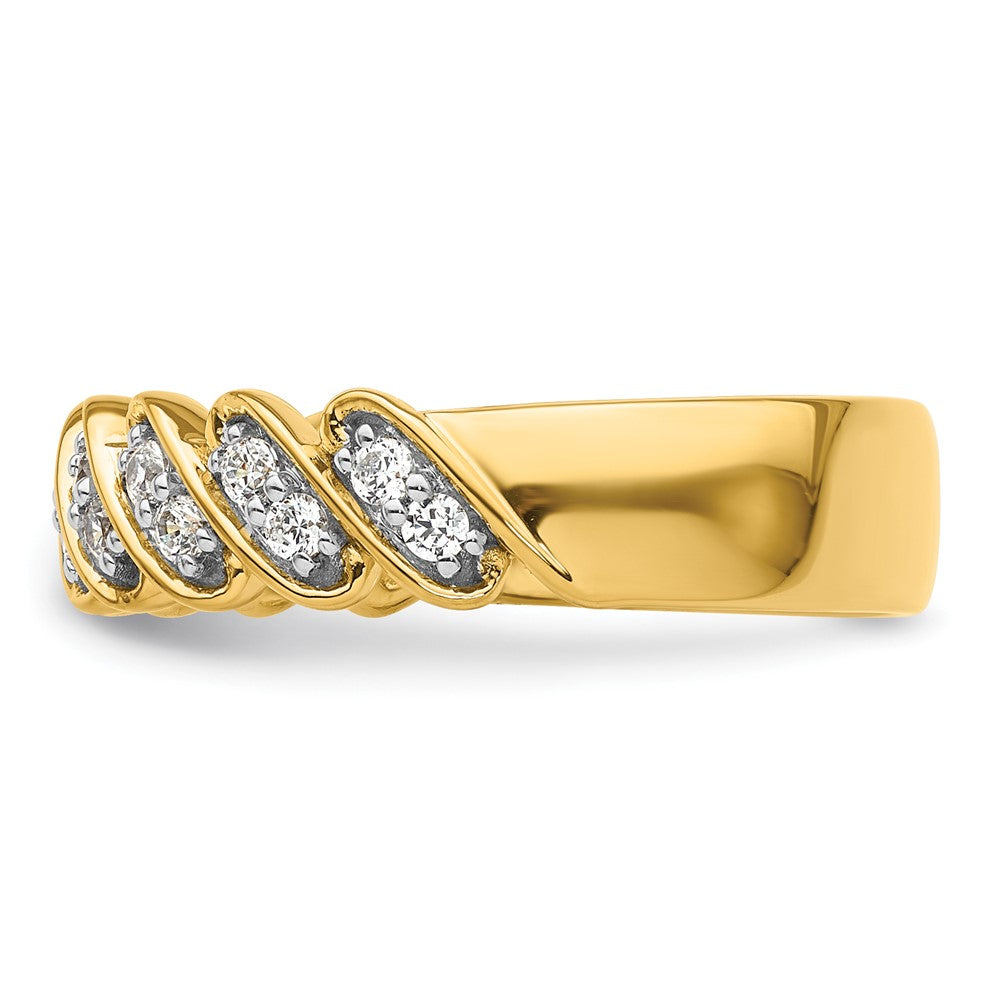 14k 1/3 carat Lab Grown Diamond VS/SI+ G+ Complete Wedding Band