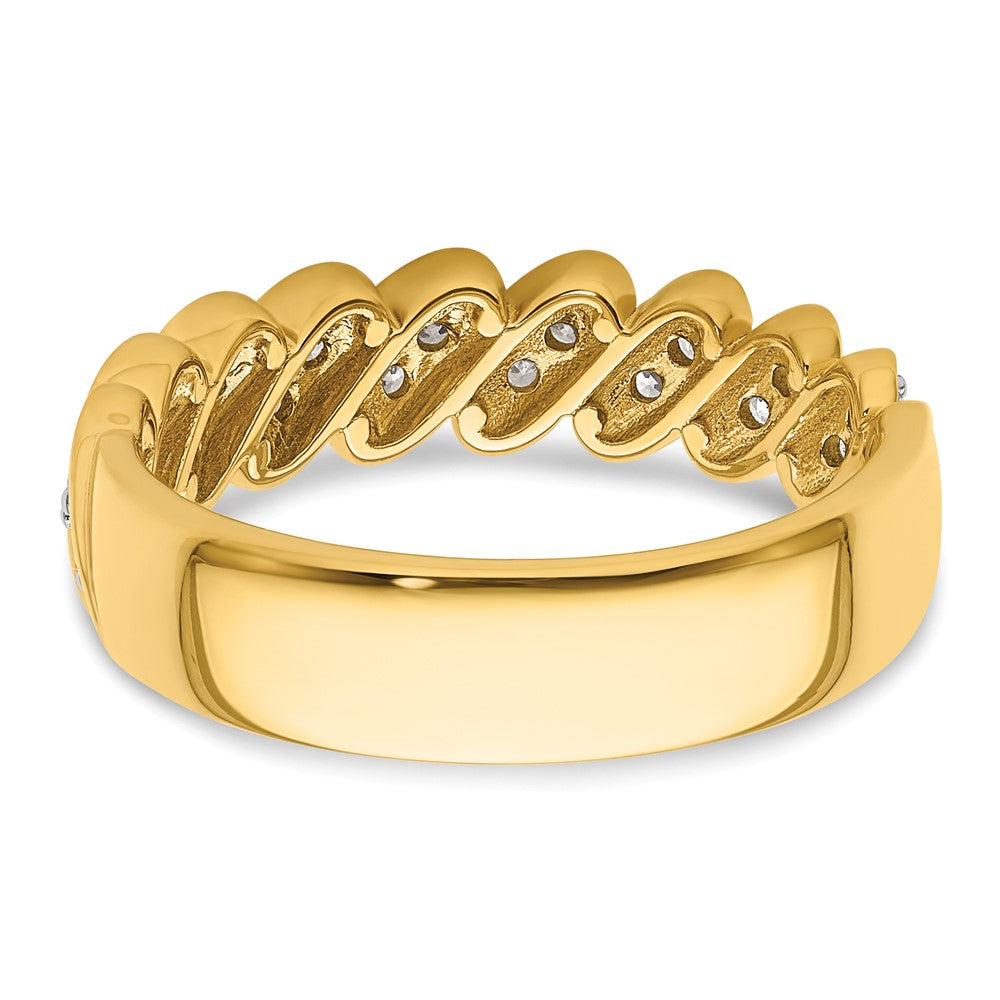 14k 1/3 carat Lab Grown Diamond VS/SI+ G+ Complete Wedding Band