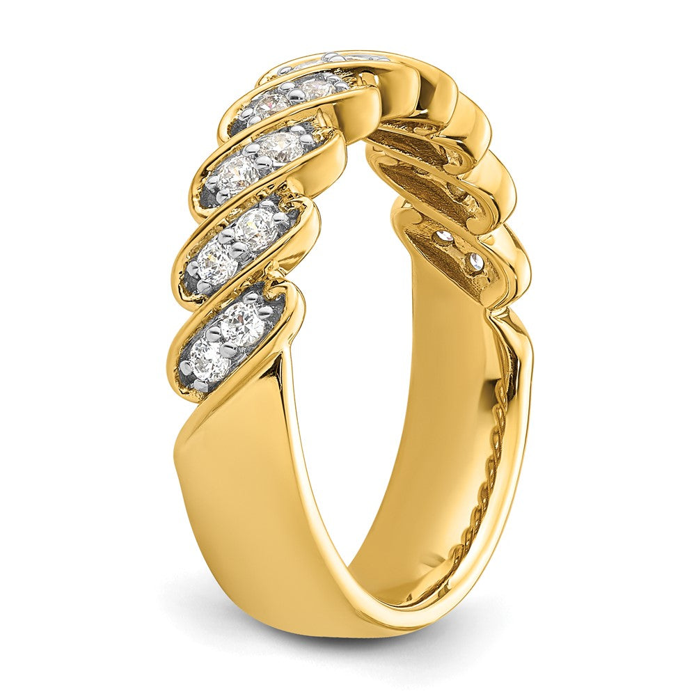 14k 1/3 carat Lab Grown Diamond VS/SI+ G+ Complete Wedding Band