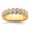 14k 1/3 carat Lab Grown Diamond VS/SI+ G+ Complete Wedding Band