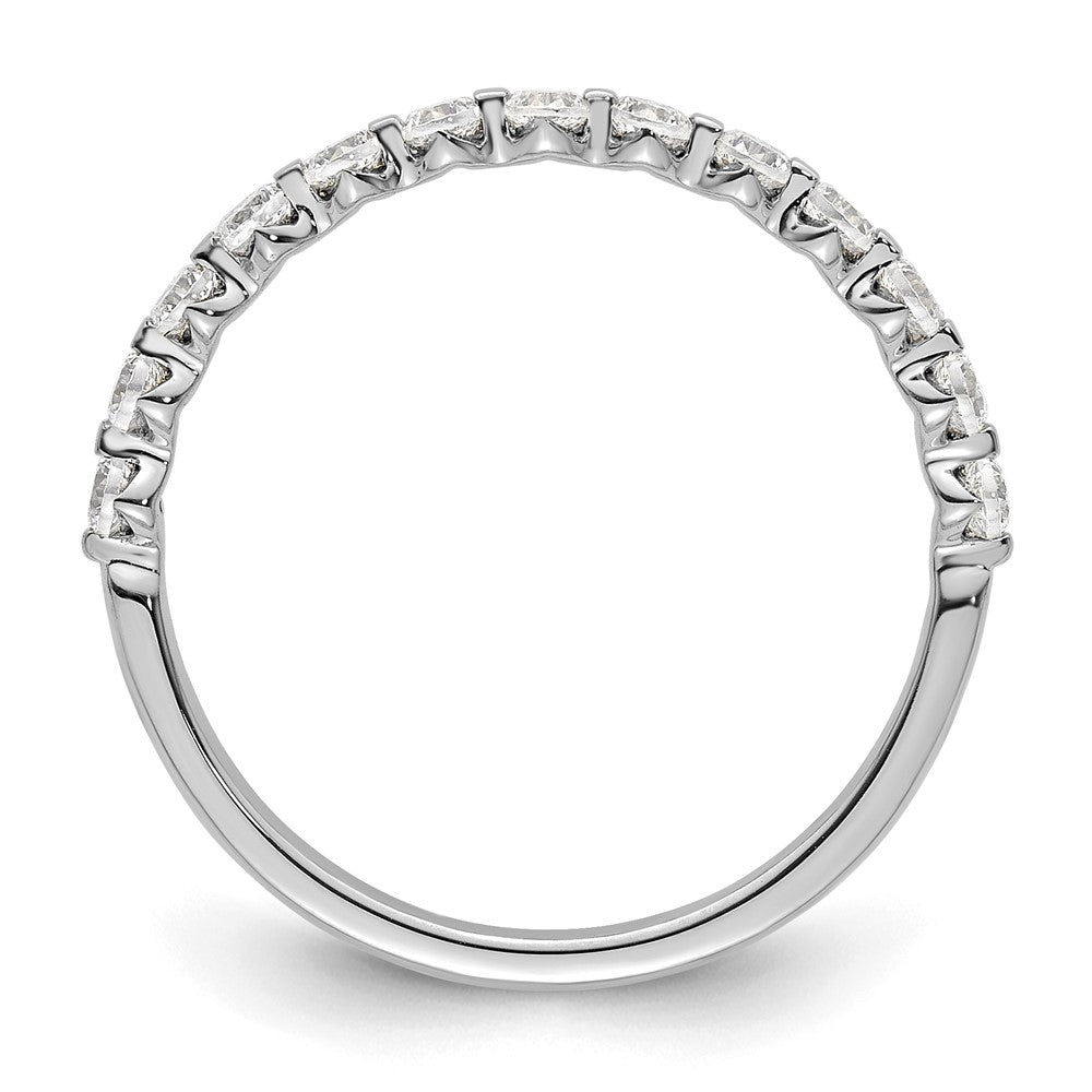 True Origin 14K White Gold 1/2 carat Lab Grown Diamond VS+ F+ Complete Wedding Band